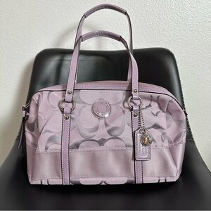 Coach Lilac Signature Print Bag NWT